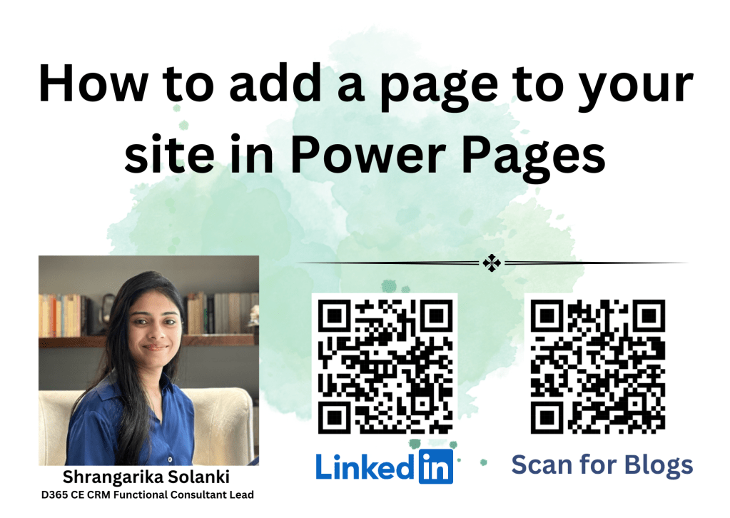 [Power Pages] – How to add a page to your Power Pages&nbsp;site?